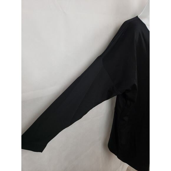 Every Day Wear Spirithouse Womens Knit Lagenlook Black Top Shirt S/M W/ Pockets - Picture 2 of 8